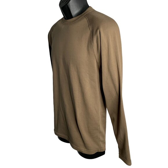 Red Head Base Layer Fleece Long Sleeve Shirt S Mocha Brown Bass Pro Round Neck - Picture 3 of 6